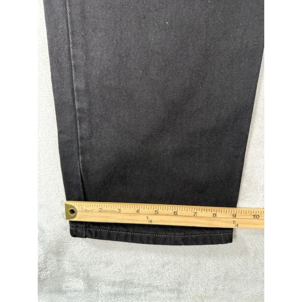 Levis 505 Jeans Mens 38x34 Black Denim Regular Fit Straight Leg Vintage